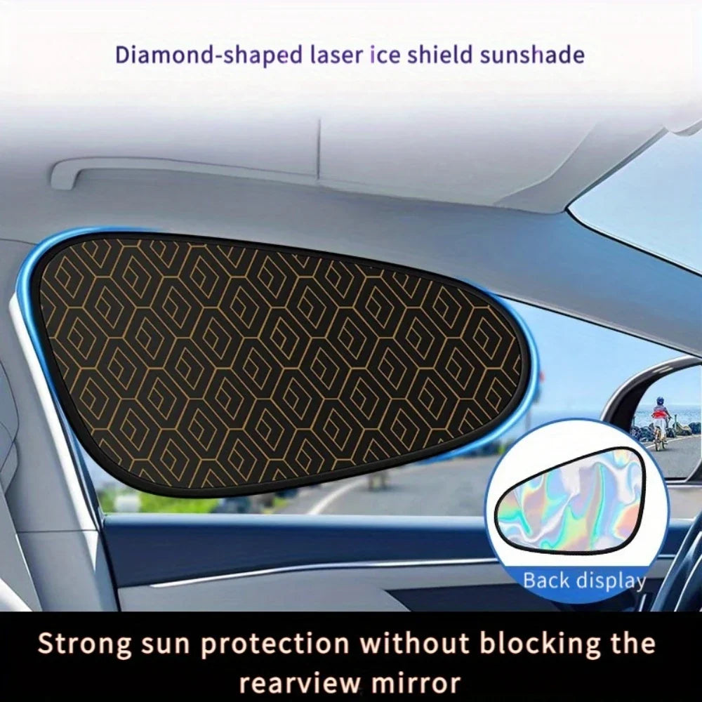 Foldable Car Side Window Sun Shade – 5-Layer UV Cover
