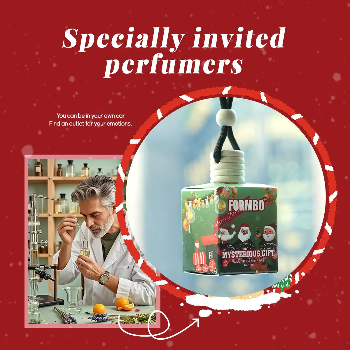 4-Pack Christmas Snowman Car Air Freshener – Lasting Fragrance
