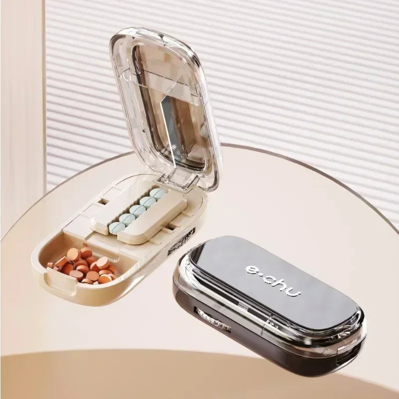 Multi-Functional Pill Cutter & Storage Box | 1/4, 1/3, 1/2 Split