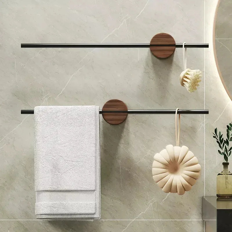 Adjustable Towel Bar 40/50cm – Wall Mount Space Aluminum Rack