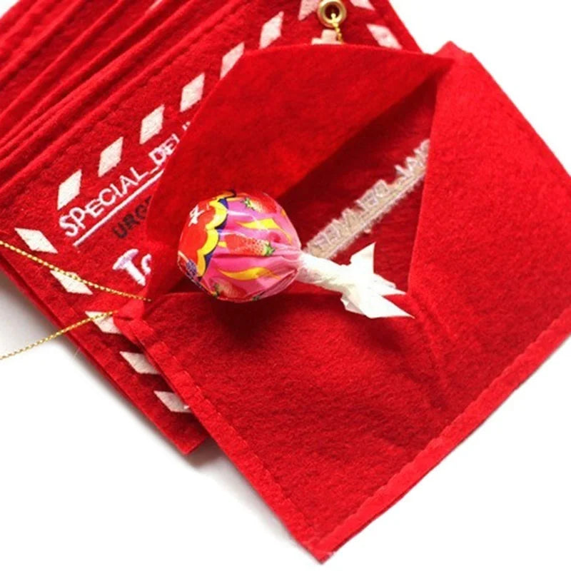 10 Christmas Hanging Envelope Gift Card Holders – Tree Décor