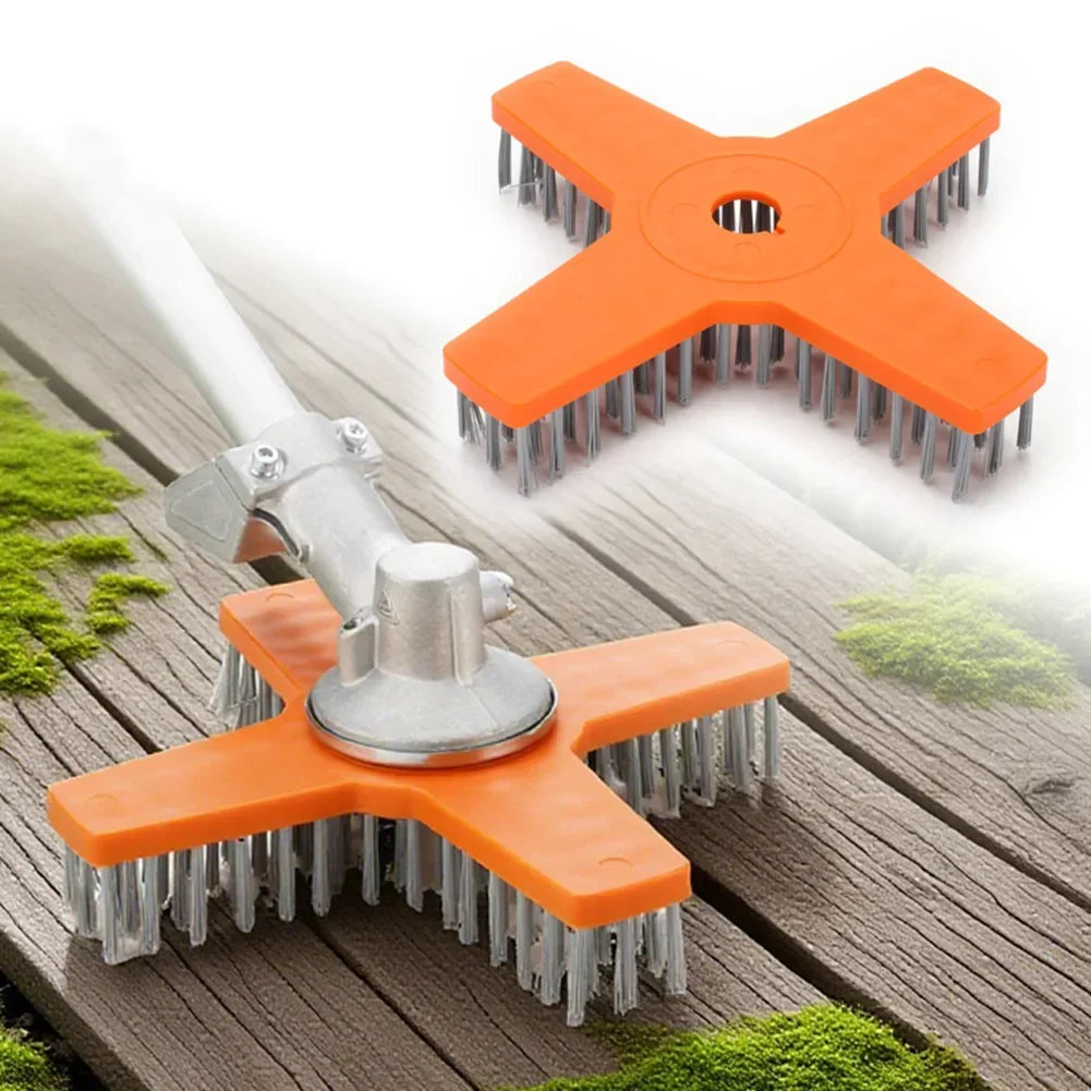 10-Inch Lawn Mower Cleaning Brush – 3-Tooth, 4-Tooth & Disc