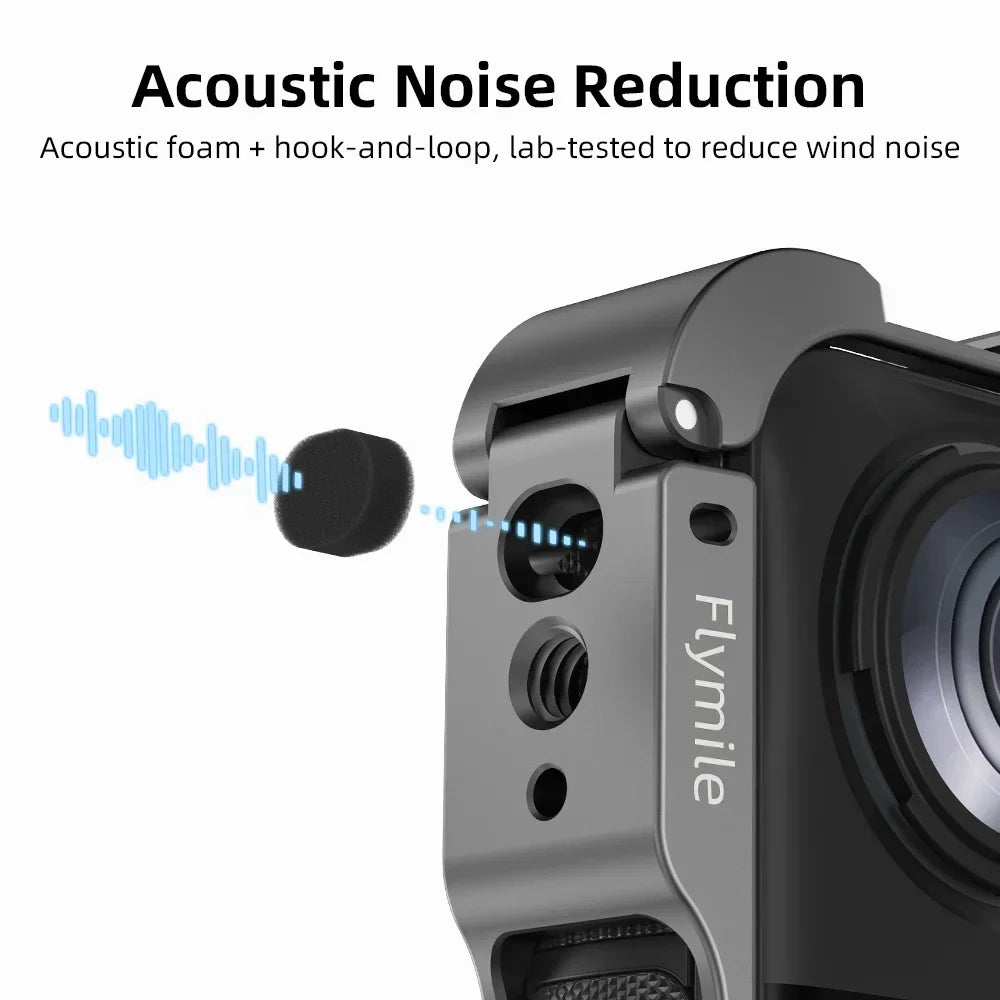 Flymile Aluminum Cage for Insta360 X5 + Silicone Lens Cover