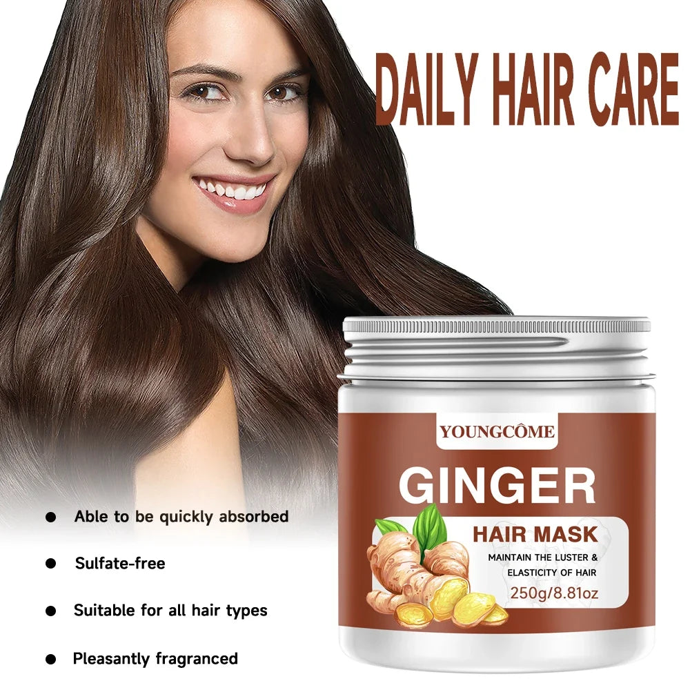 YOUNGCOME Ginger Hair Mask – Biotin & Keratin Deep Conditioner