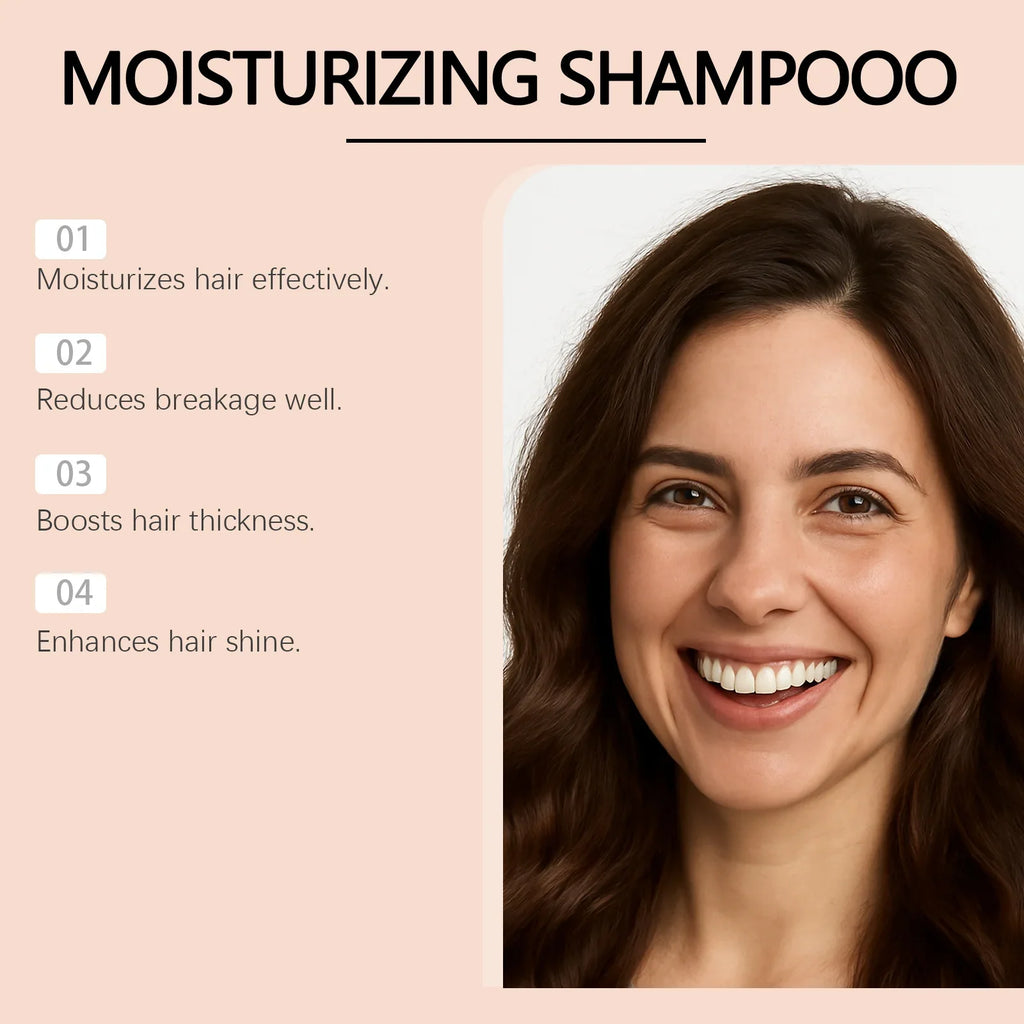 Natural Ginger Shampoo Anti Hair Loss Thickening Gentle Cleansing