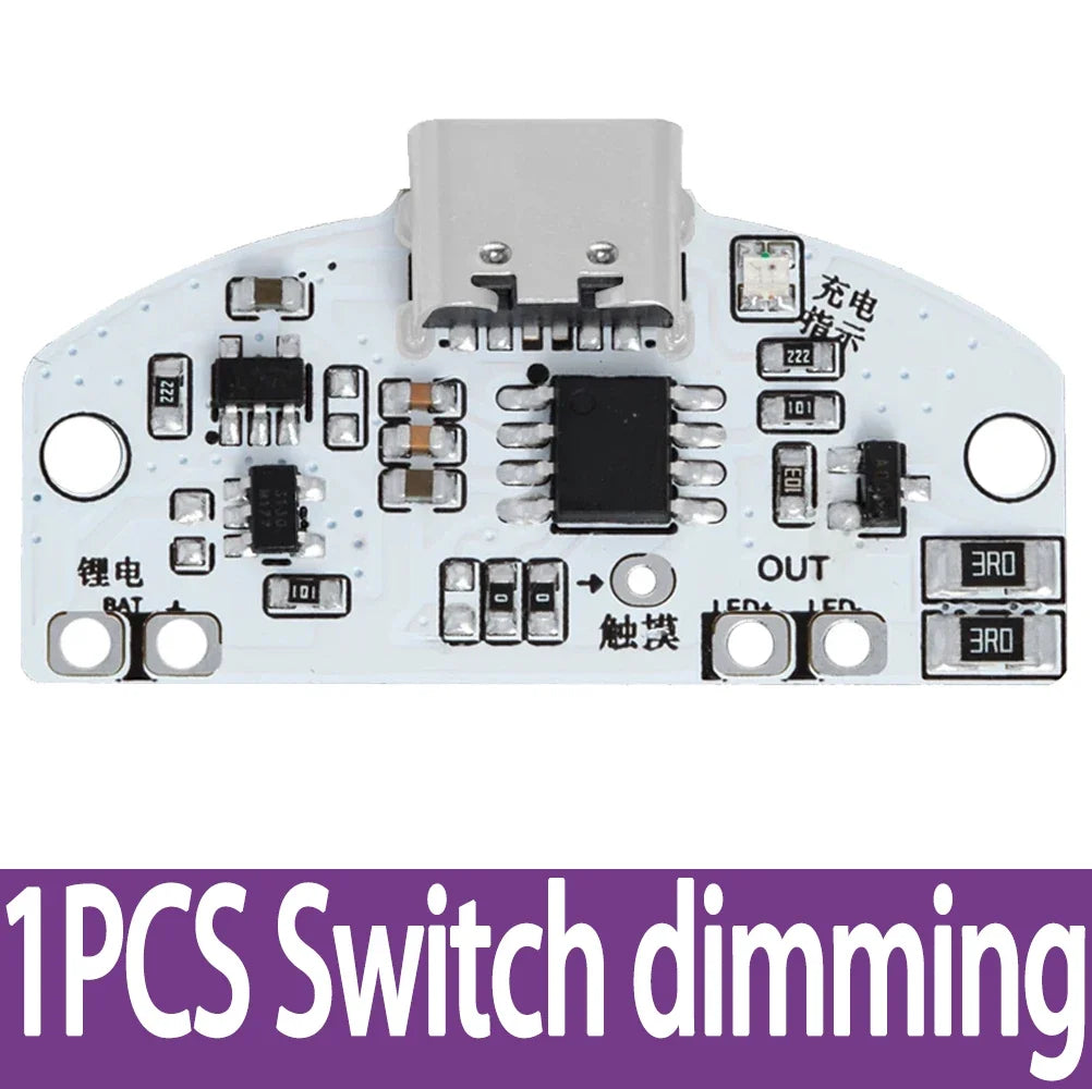 USB Type-C LED Touch Dimmer Module – 3-Gear Night Light Board