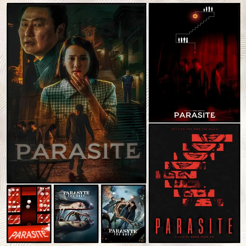 Parasite Movie Poster Self-Stick HD PVC Waterproof Wall Art