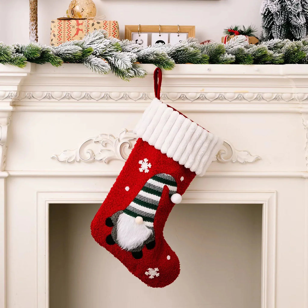 Christmas Decorations Rudolph Socks No Face Doll Bag Cartoon