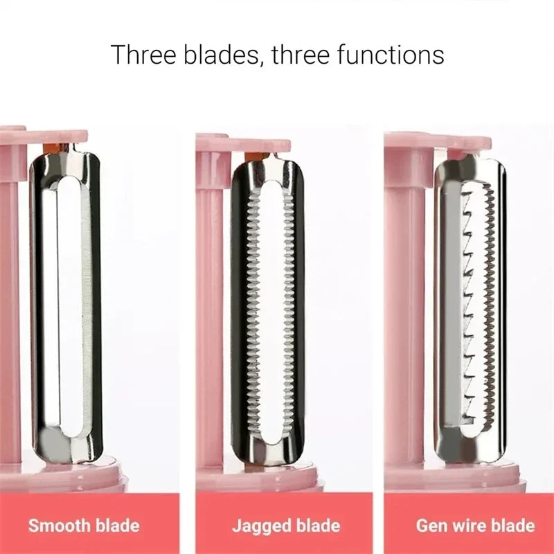 3-in-1 Stainless Steel Vegetable & Fruit Peeler with Grater