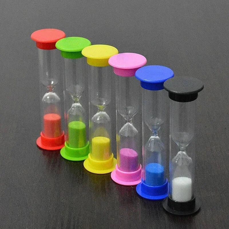6-Piece Hourglass Sand Timer Set – Kids Desk Décor & Gift