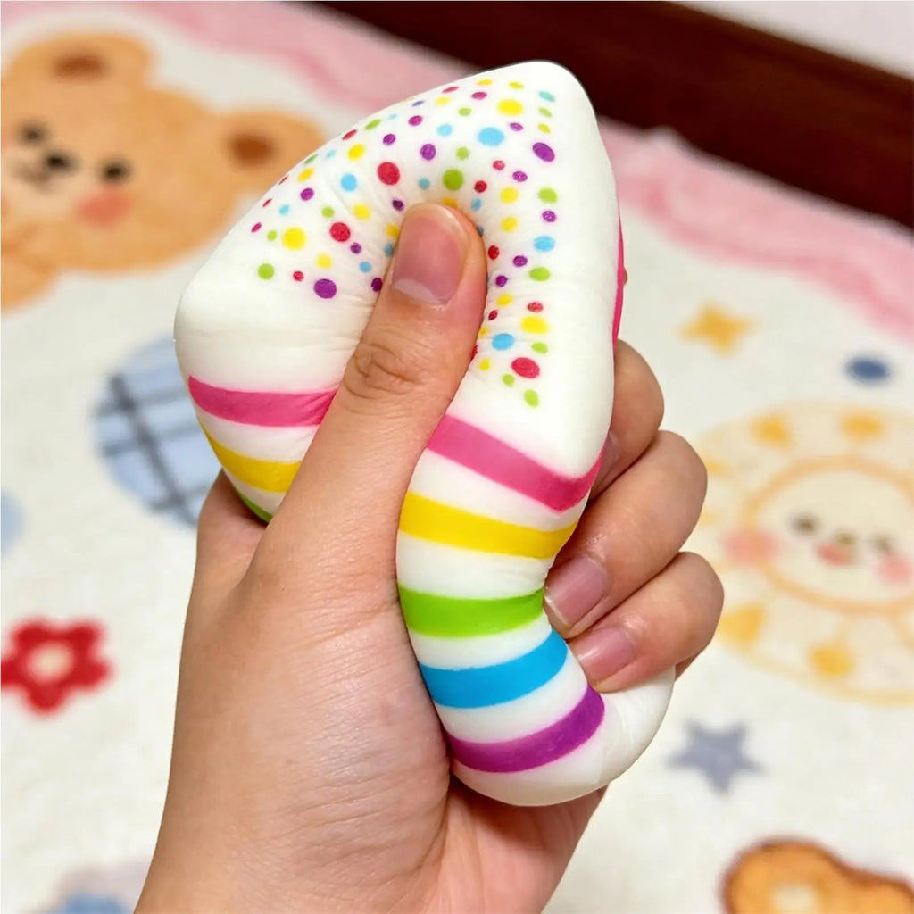 Rainbow Cake Sensory Squeeze Ball – Fidget Toy Kids & Adults