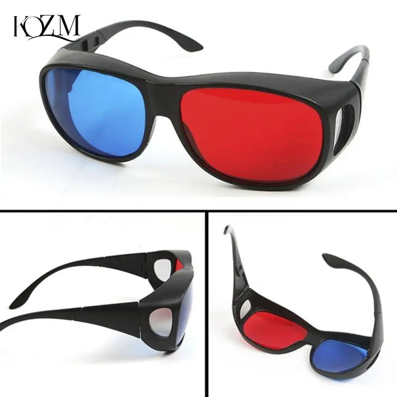 Red & Blue Anaglyph 3D Glasses for Movies, Games & Comics