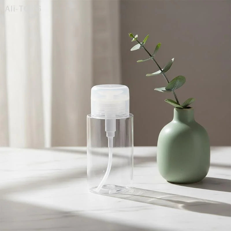 Refillable Press Pump Dispenser Bottle | Nail Polish Remover