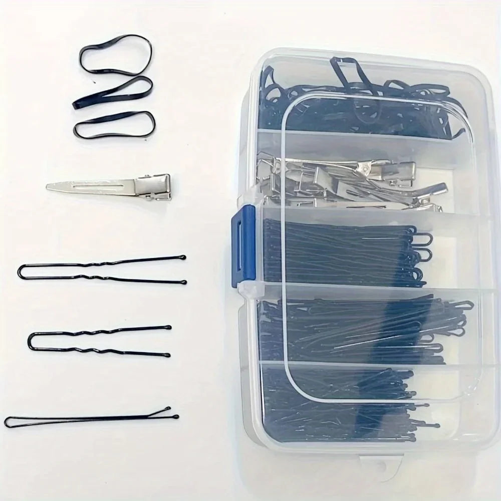 Durable Hair Clips Storage Box Clear Plastic Jewelry Organizer
