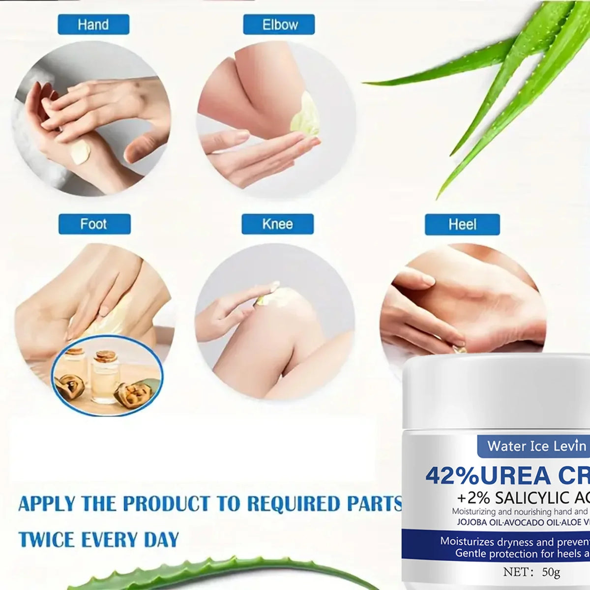 42% Urea & Aloe Vera Foot Cream – Deep Moisturizing 50g