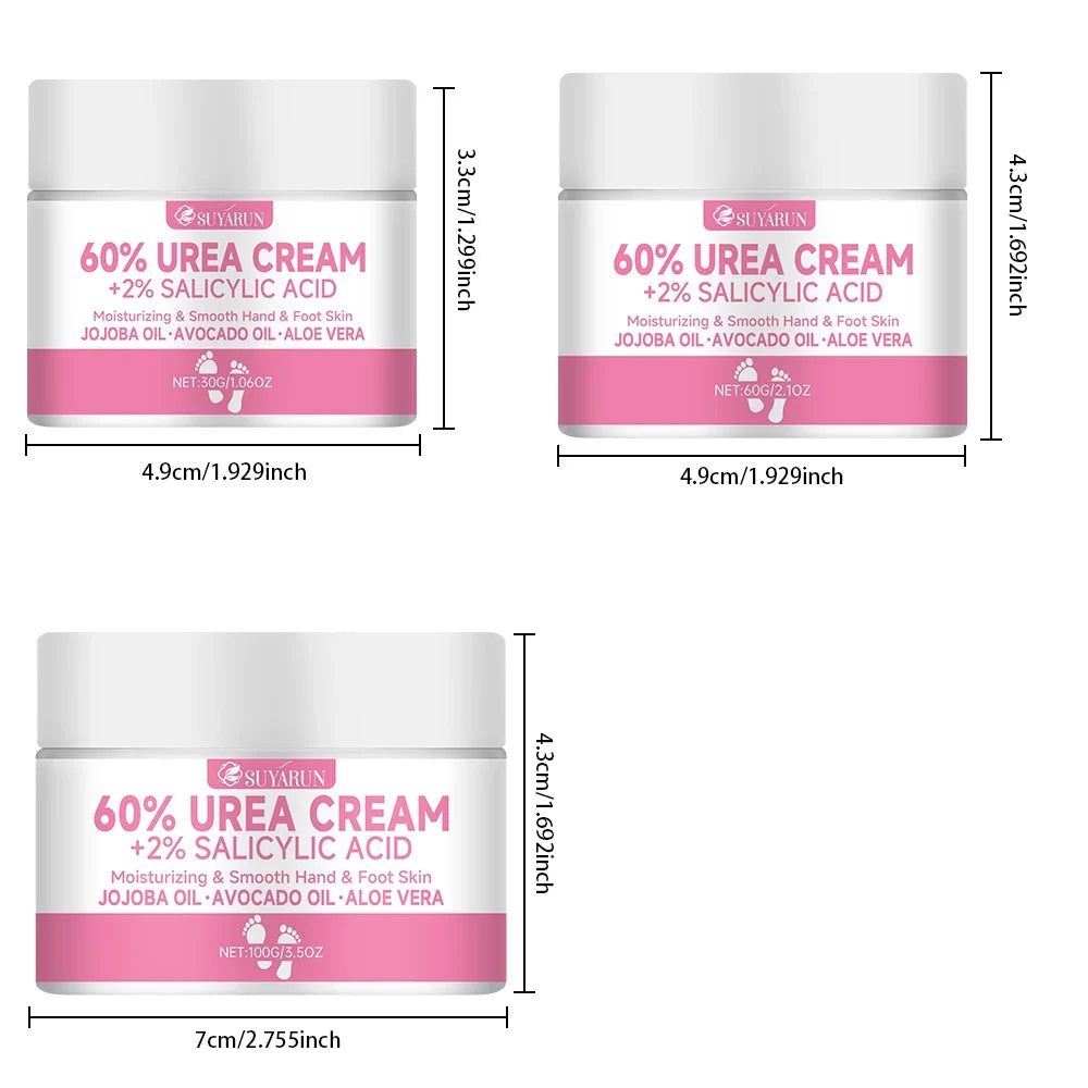SUYARUN 60% Urea Foot Cream – Callus Remover & Deep Moisturizer