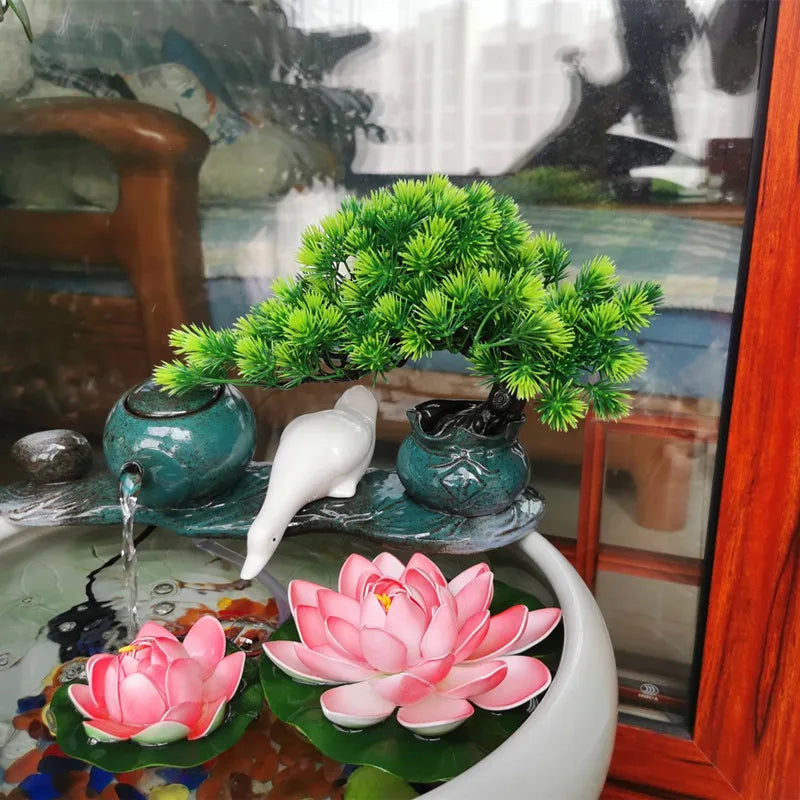 Artificial Pine Bonsai Desktop Decor | Faux Potted Tree Ornament