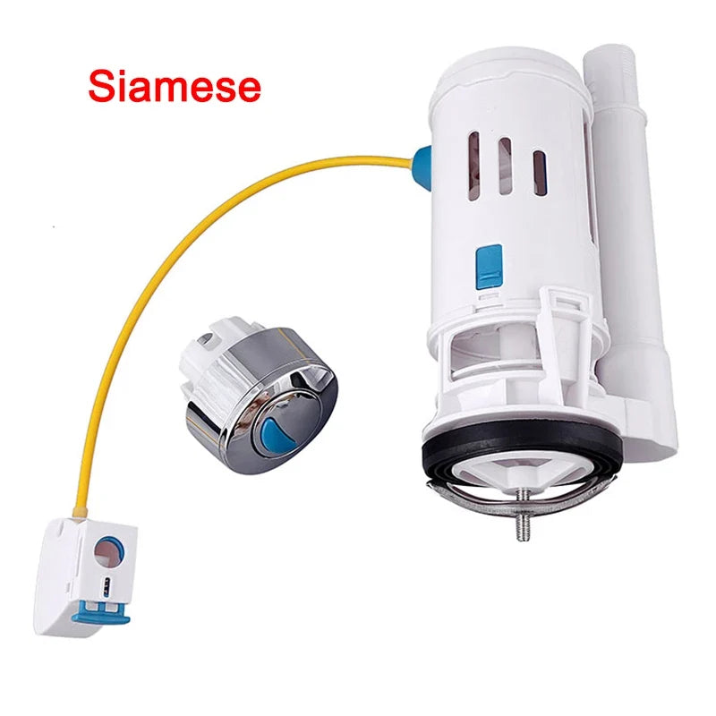 Dual Flush Fill & Drain Valve Kit – Universal Toilet Push Button