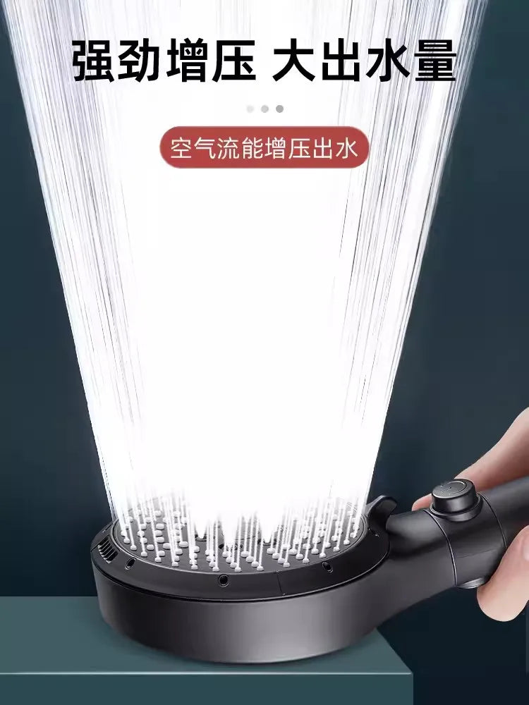 6-Mode High Pressure Handheld Shower Head with Filter & Stop