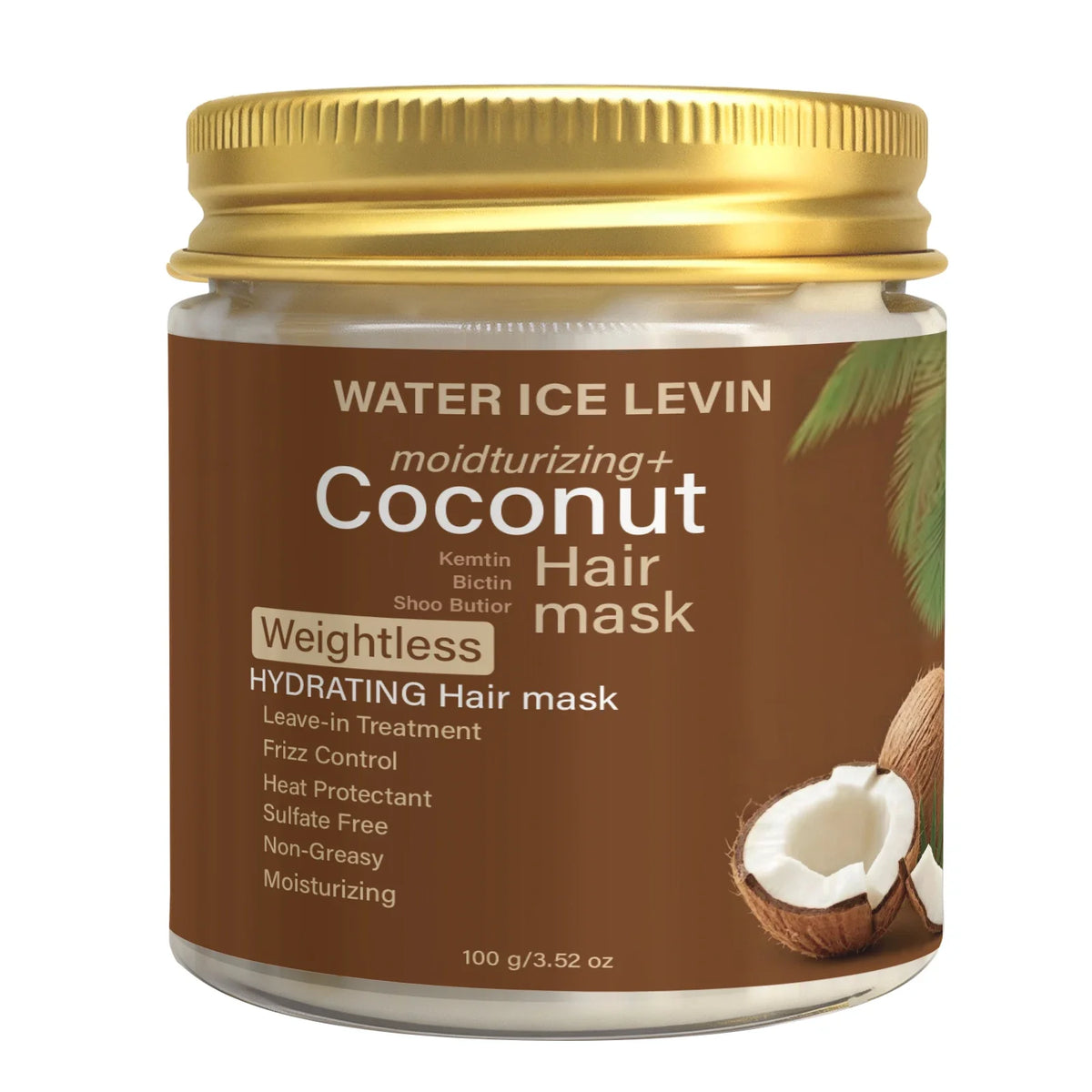 Sulfate-Free Coconut Hair Mask – Moisture & Heat Protection