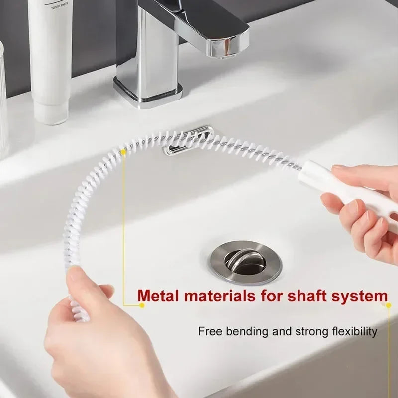 Flexible Drain Cleaning Brush – Sink & Pipe Unclogger Tool