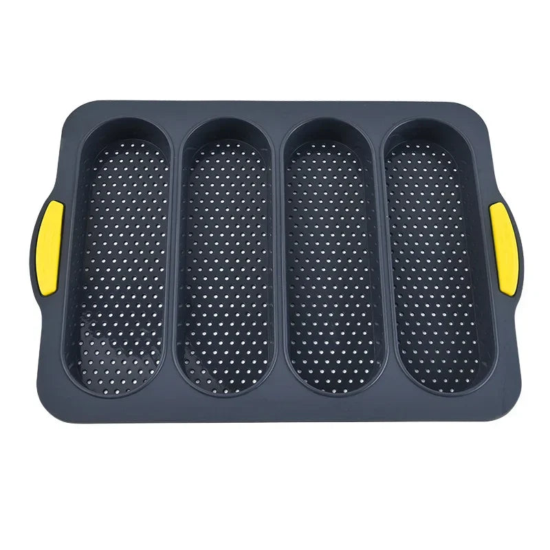 Large Silicone Baguette Baking Mold – Non-Stick Bread Tray