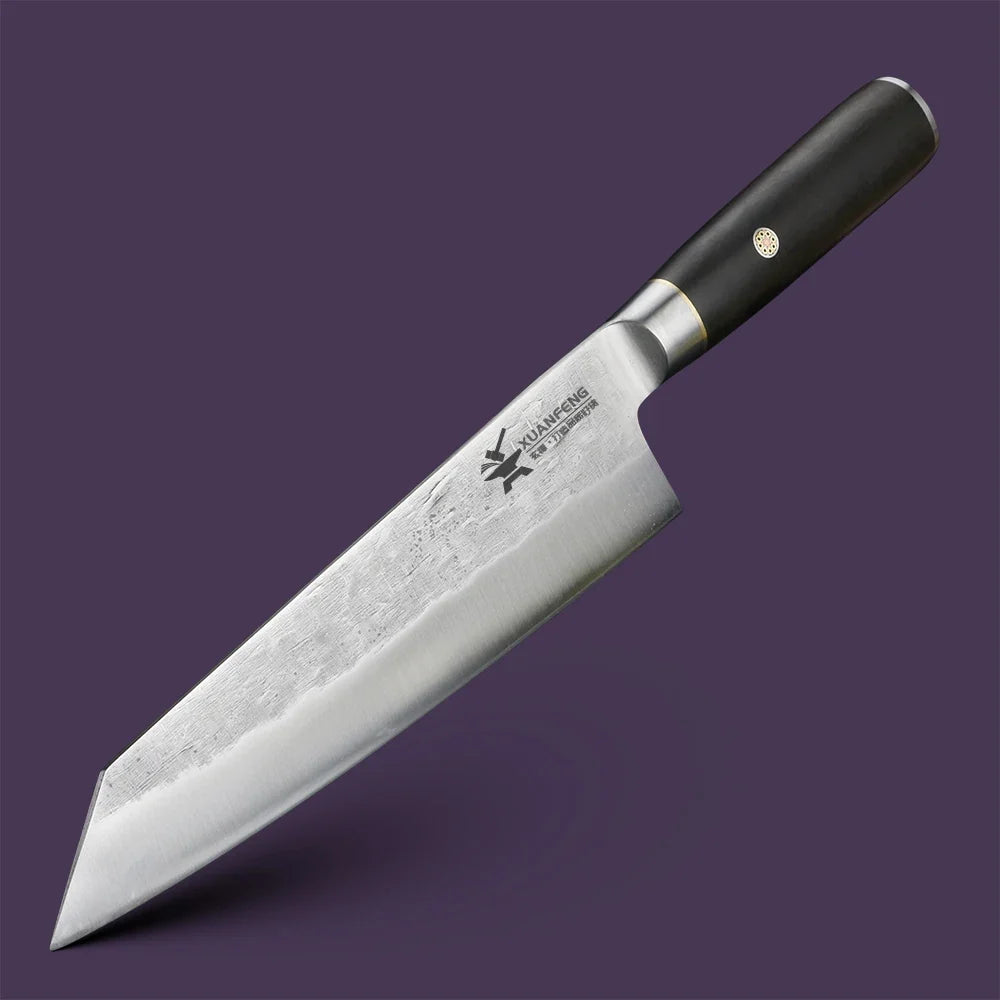 XUAN FENG Hand Forged 9CR18 Chef Knife – Wood Handle