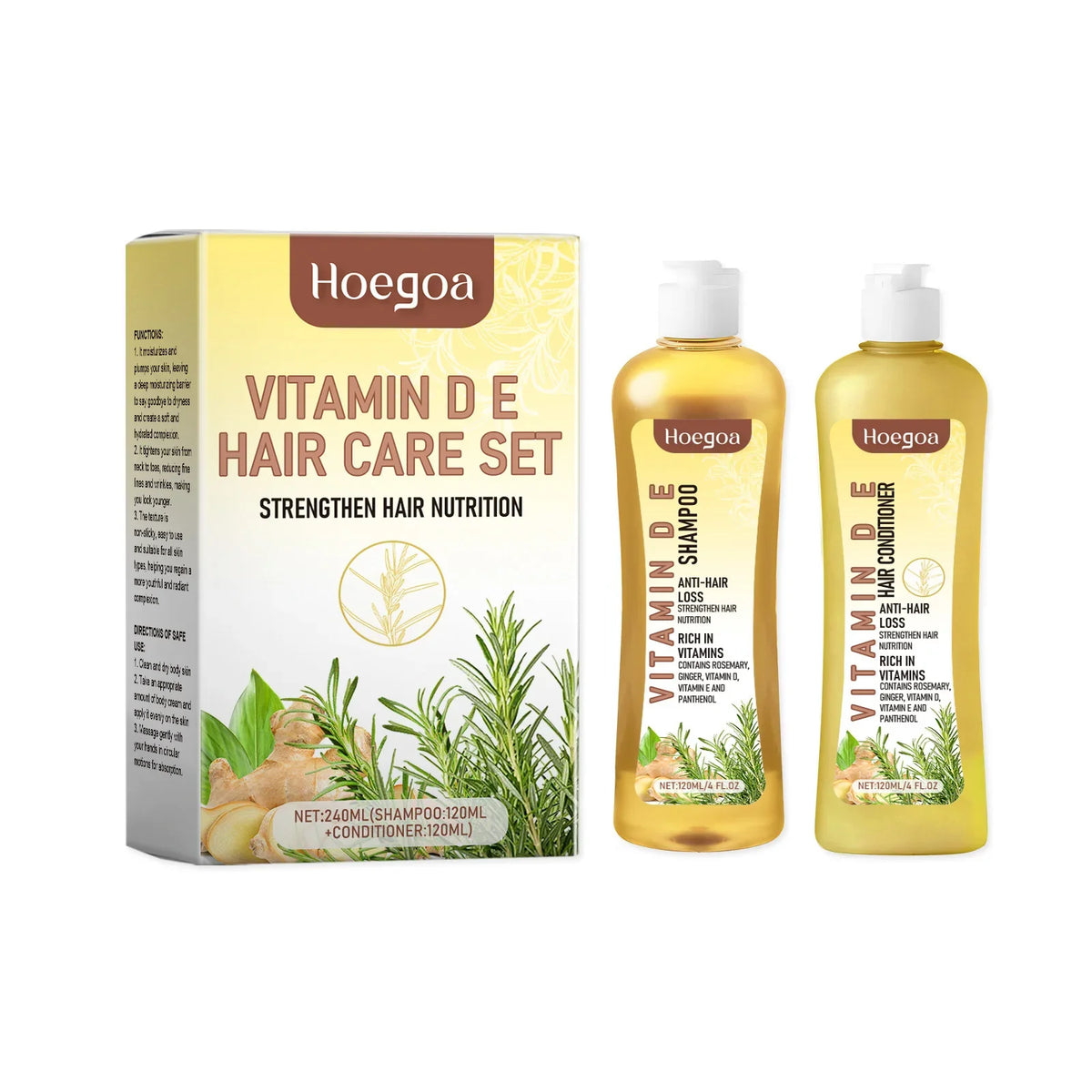 HOEGOA Onion & Rosemary Hair Growth Shampoo & Conditioner Set