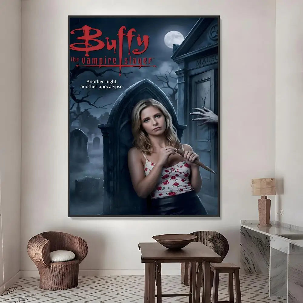 Buffy the Vampire Slayer HD Waterproof PVC Wall Sticker Poster