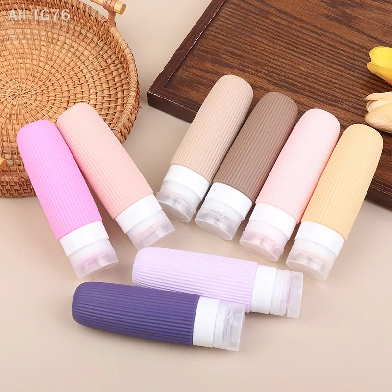 4-Pack Silicone Travel Bottles 90ml – Leak-Proof Refillable