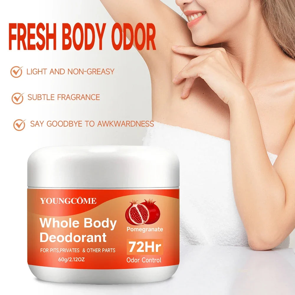 YOUNGCOME 72-Hour Body Deodorant & Antiperspirant Stick