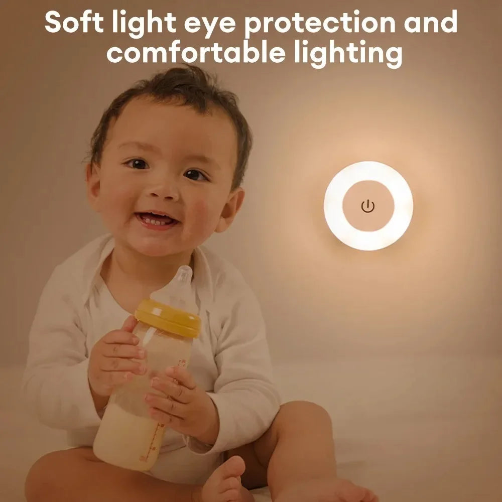 USB Rechargeable LED Touch Night Light | Magnetic Wall Lamp