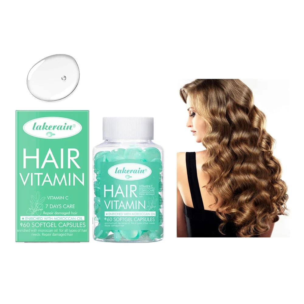 Lakerain Hair Vitamin Serum Capsules – Smooth & Nourish