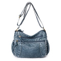 Women's Canvas Crossbody Bucket Bag – Casual Shoulder Bag