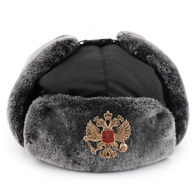 Russian Ushanka Trooper Hat – Warm Winter Aviator Hat Unisex