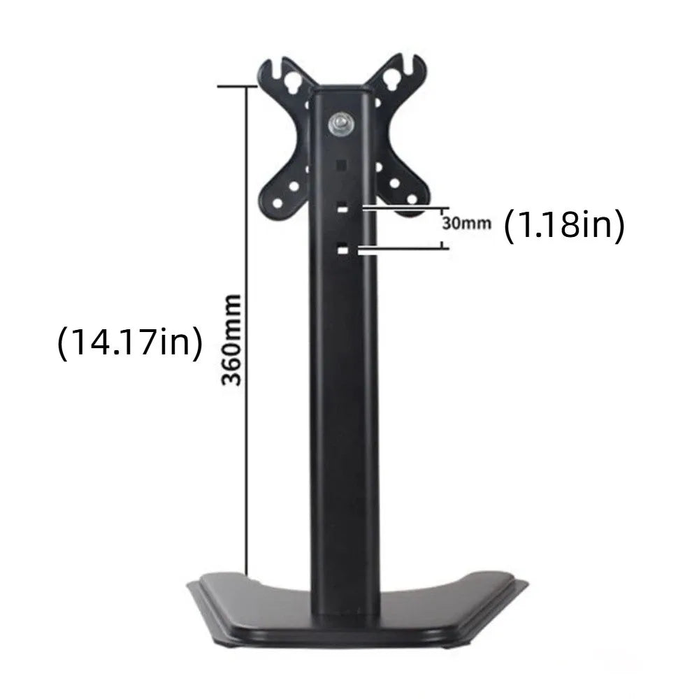 Adjustable Monitor Stand 14–32" | Metal Desktop Screen Riser