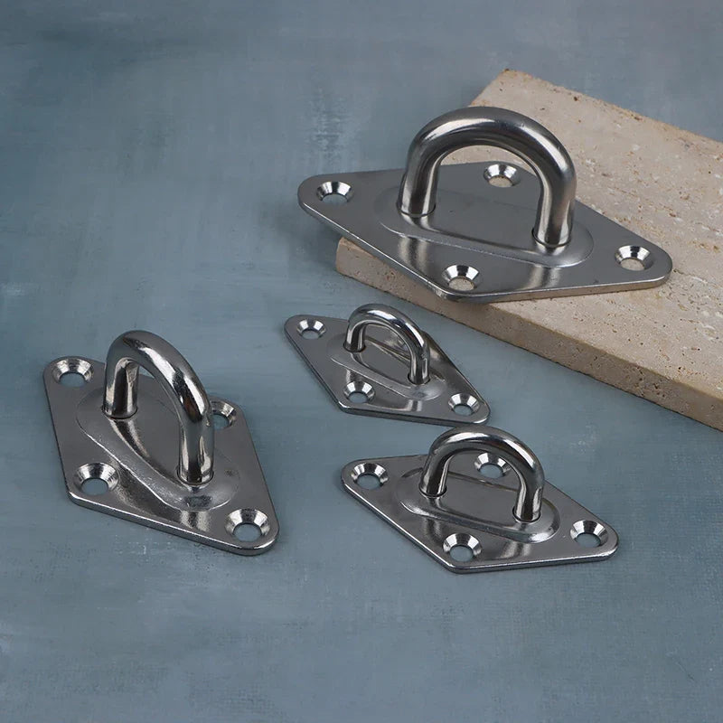 304 Stainless Steel Eye Hook M5–M10 | Ceiling Wall Mount Plate