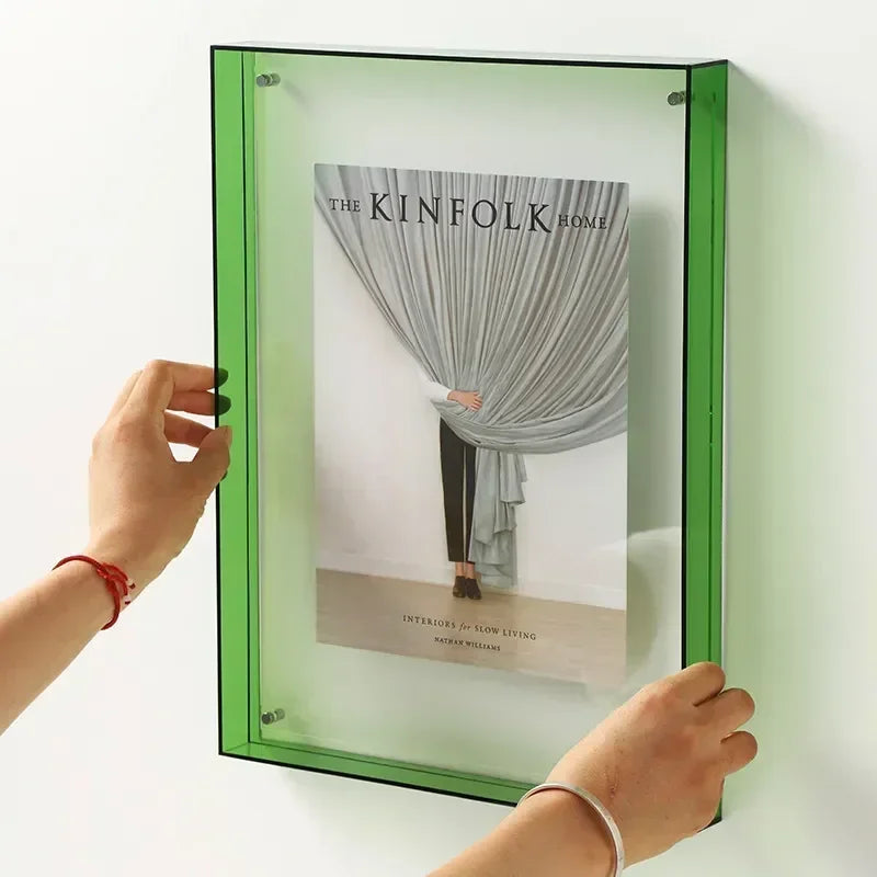 Transparent Acrylic Photo Frame – Wall Mount or Tabletop