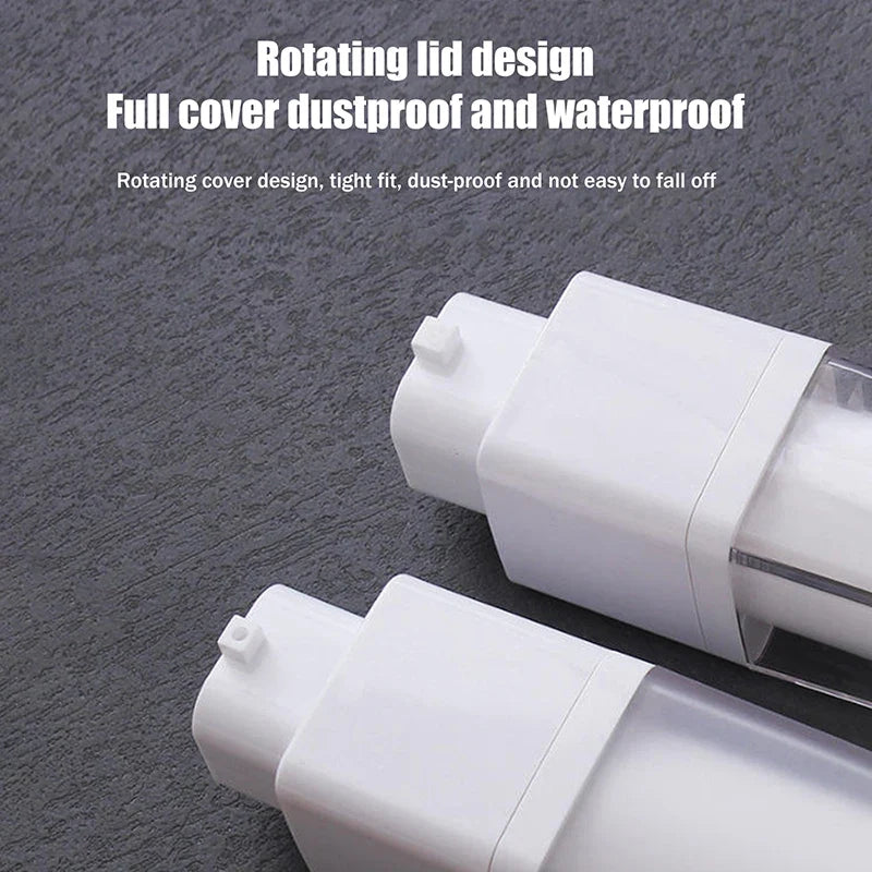 Square Vacuum Pump Bottle | Travel Lotion Dispenser 15/30/50ml