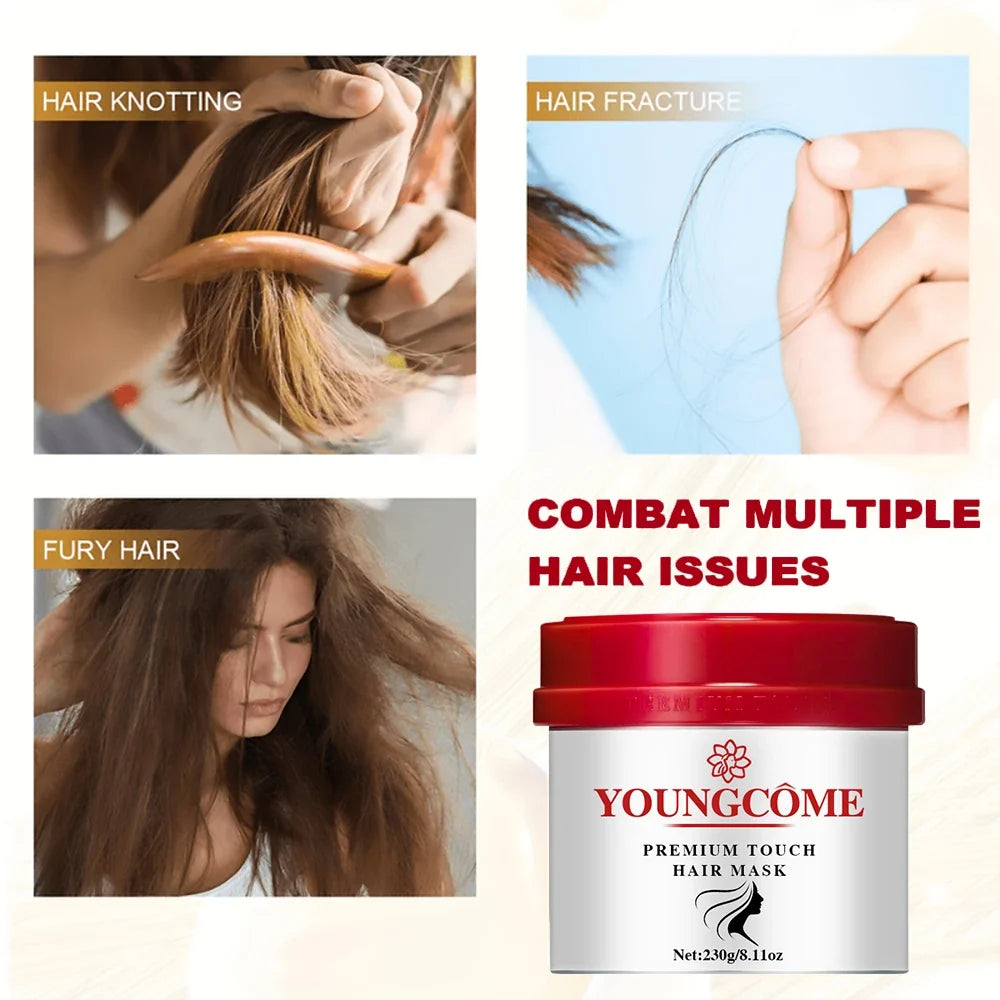 REAROYA Keratin Hair Mask – Repair Frizzy & Damaged Hair 230g