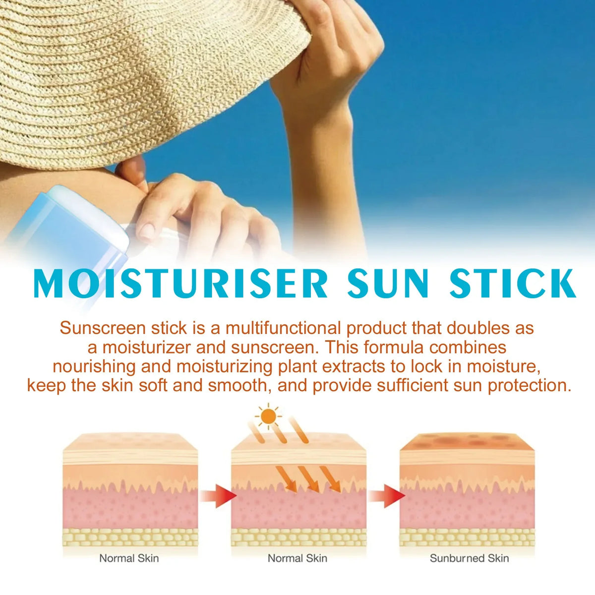 Jaysuing SPF 50+ Sunscreen Stick | Lightweight UV Protection