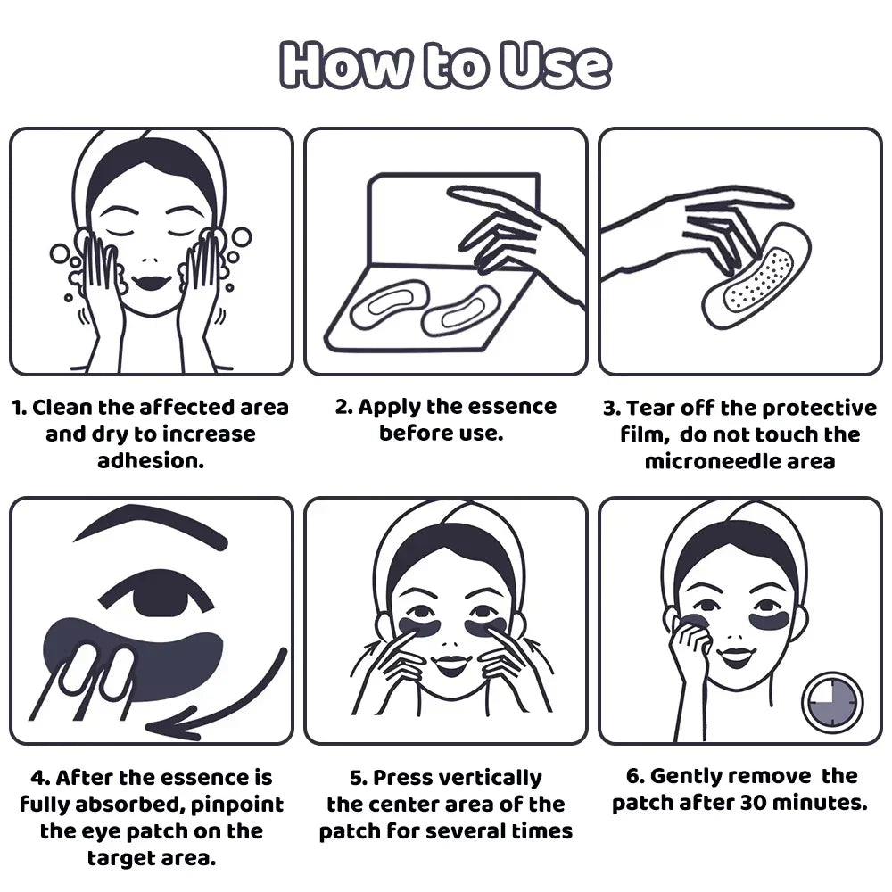 Hyaluronic Acid Microneedle Eye Patches – Firm & Hydrate