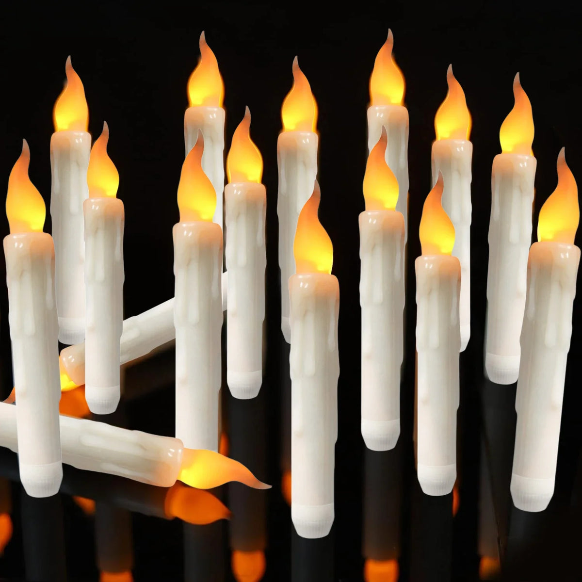 LED Flameless Taper Candles Battery Operated | Set of 6–36