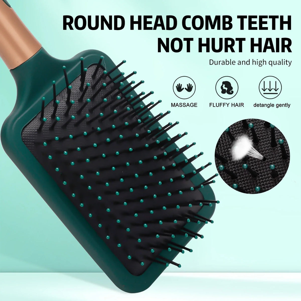 Anti-Static Hair Brush Set – Detangling, Oval & Vent