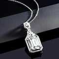 Huitan Cubic Zirconia Pendant Necklace – Elegant Women's Gift