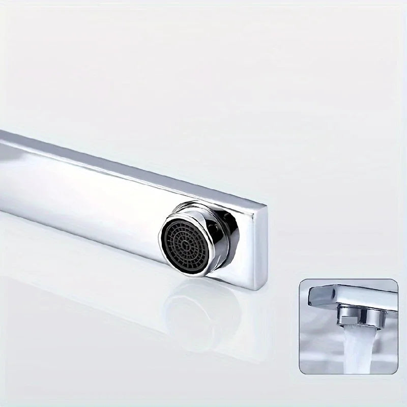 Single Handle Rotatable Kitchen Faucet | Stainless Steel Hot & Cold
