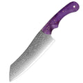 XITUO 7-Inch Damascus Santoku Knife – Purple Wood Handle