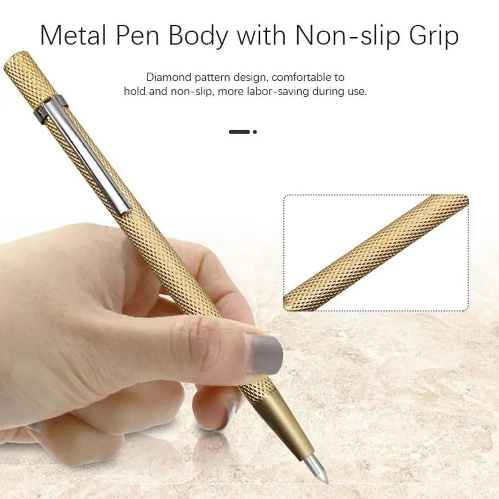 2-Pack Carbide Tip Scriber Pens – Glass, Tile & Metal Marking
