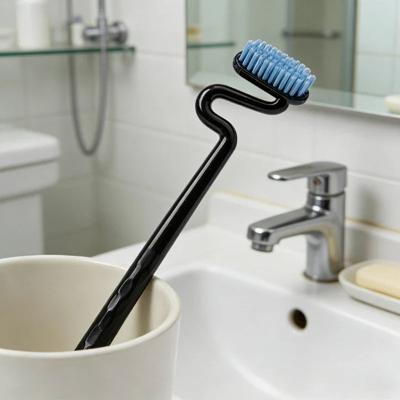 S-Shape Vertical Toothbrush Soft Bristle Adults 4 Pack