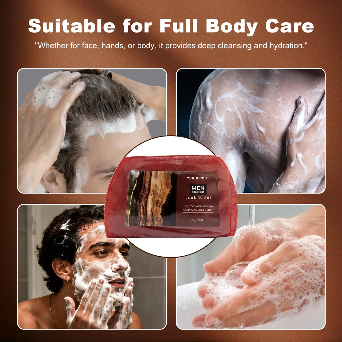 Organic Sandalwood Face Wash Soap – Oil Control & Cleansing